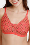Zivame Zellij Dreams Padded Non Wired 3/4th Coverage T-Shirt Bra - Spiced Coral — thumbnail 4